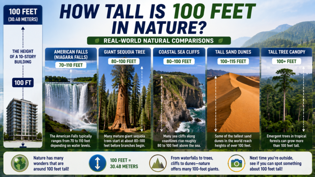How Tall Is 100 Feet In Nature?
